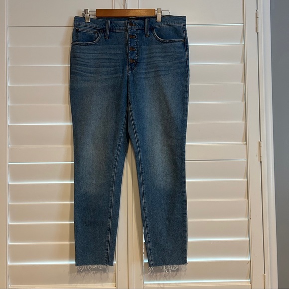 J Crew 9 inch High Rise Skinny Jean Blue Size 30 - Picture 1 of 4